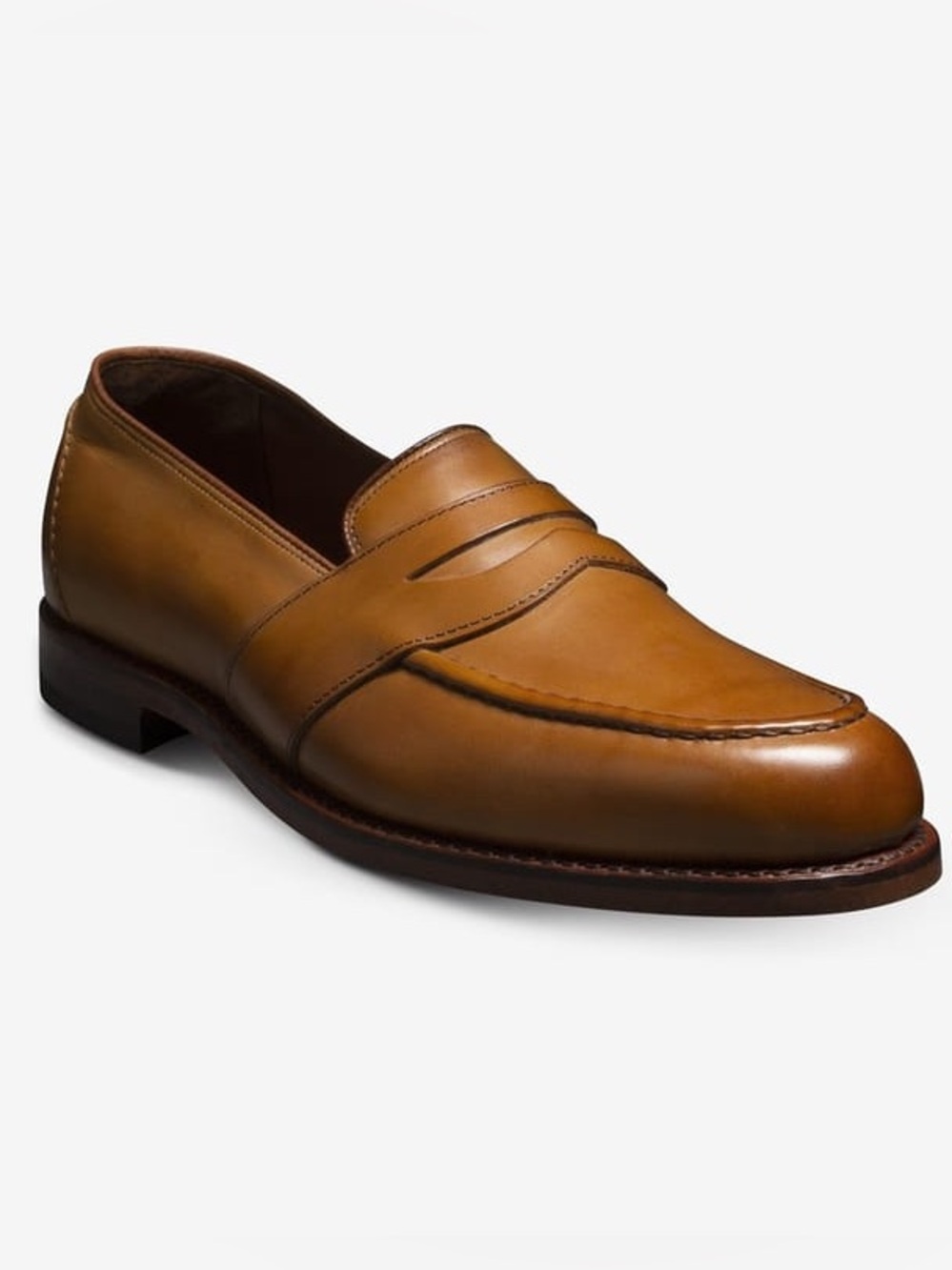 Allen Edmonds Randolph Penny Loafer In Walnut Brown Leather Men's 13